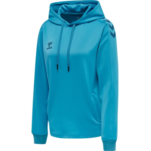 Damen Hoodie Hummel Core XK Poly Sweat - Blue Danube